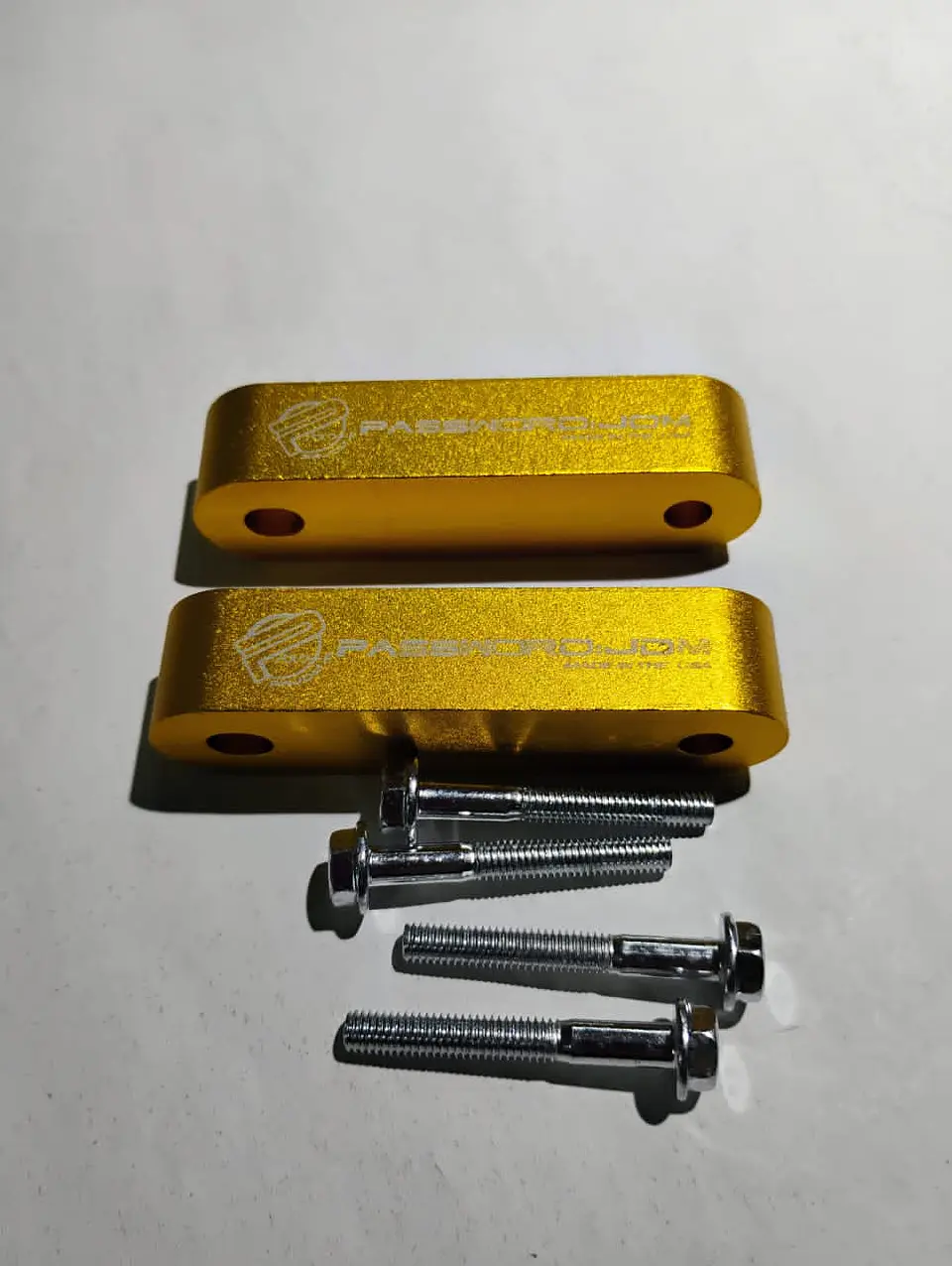 X2 elevadores espaciadores capó aluminio - Dorado 9