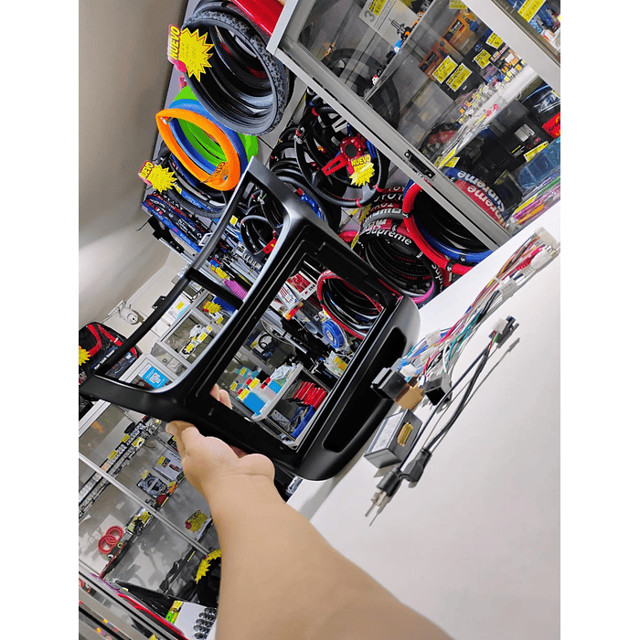 Adaptador Bisel + interface arnés Canbus y adaptador de antena de radio Android pantalla 9 pulgadas para Chevrolet New Sail 3