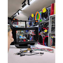 Adaptador Bisel + interface arnés Canbus y adaptador de antena de radio Android pantalla 9 pulgadas para Chevrolet New Sail