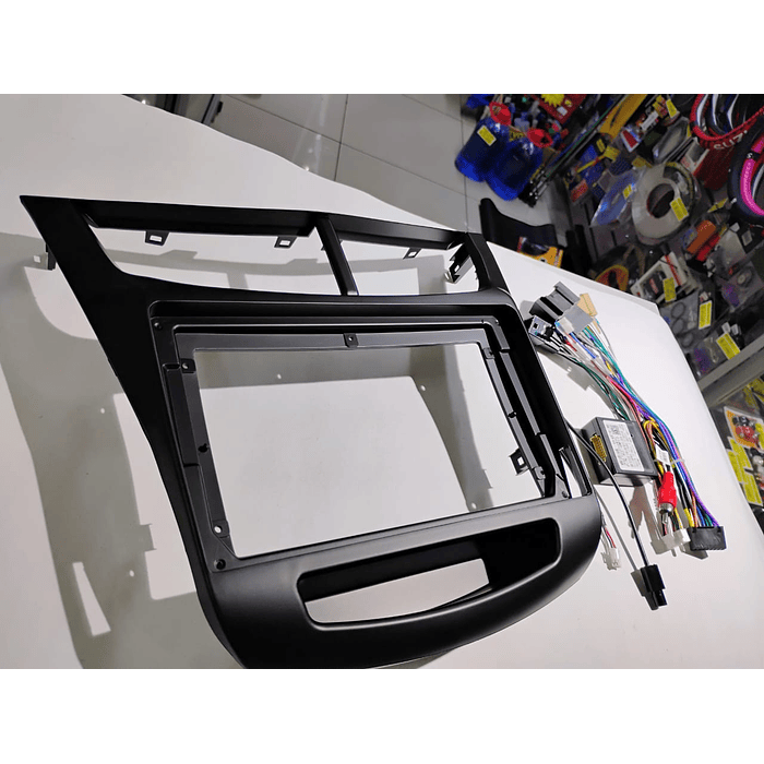 Adaptador Bisel + interface arnés Canbus y adaptador de antena de radio Android pantalla 9 pulgadas para Chevrolet New Sail 6