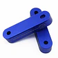 X2 elevadores espaciadores capó aluminio - Azul - Miniatura 2