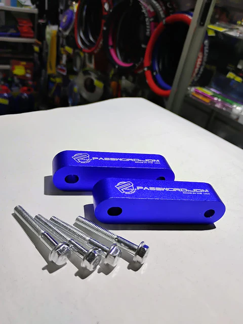 X2 elevadores espaciadores capó aluminio - Azul