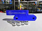 X2 elevadores espaciadores capó aluminio - Azul - Miniatura 3