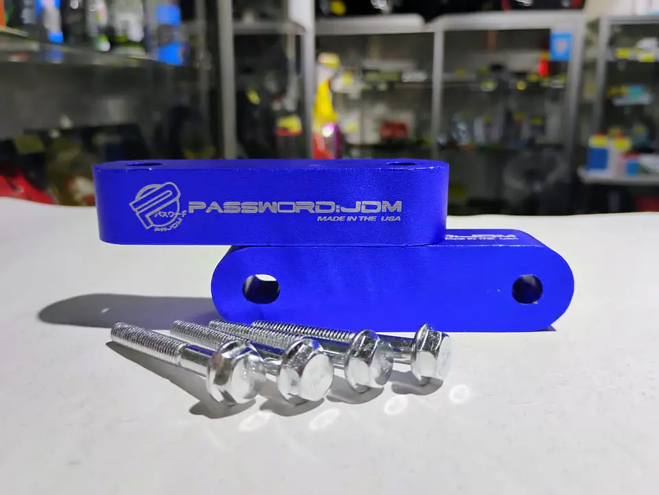 X2 elevadores espaciadores capó aluminio - Azul 3