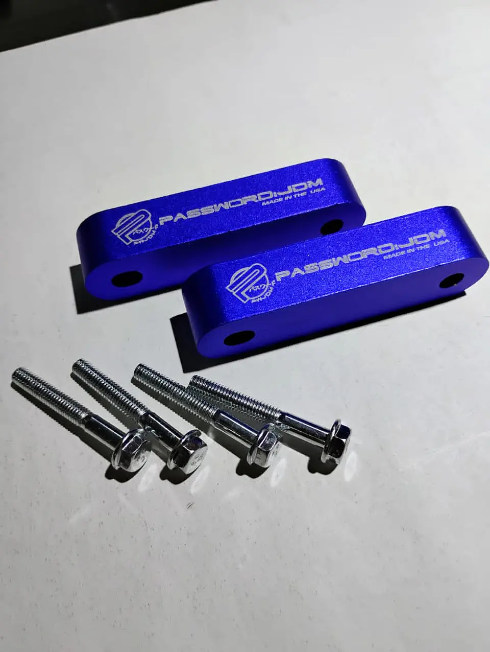 X2 elevadores espaciadores capó aluminio - Azul 7