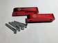 X2 elevadores espaciadores capó aluminio - Rojo - Miniatura 3