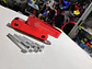 X2 elevadores espaciadores capó aluminio - Rojo - Miniatura 4