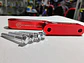 X2 elevadores espaciadores capó aluminio - Rojo - Miniatura 8