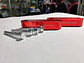 X2 elevadores espaciadores capó aluminio - Rojo - Miniatura 10