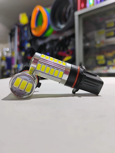Par de ampolletas Led de circulación diurna antinieblas psx26w, p13w