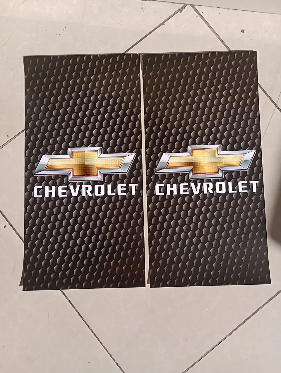 X2 pegatinas sticker adhesivos de Chevrolet carbono para pilares 1