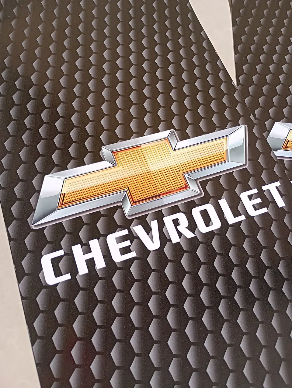 X2 pegatinas sticker adhesivos de Chevrolet carbono para pilares 5