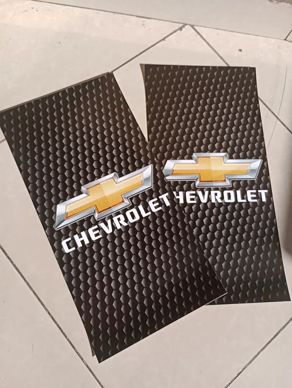 X2 pegatinas sticker adhesivos de Chevrolet carbono para pilares 9