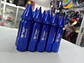 Set kit de tuercas para llantas de auto punta bala 20 piezas AZUL - thumbnail 3