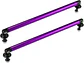 X2 Barras soporte Lip Bumper del/tras aluminio 19cm - Morado - Miniatura 9