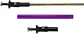 X2 Barras soporte Lip Bumper del/tras aluminio 19cm - Morado - Miniatura 11