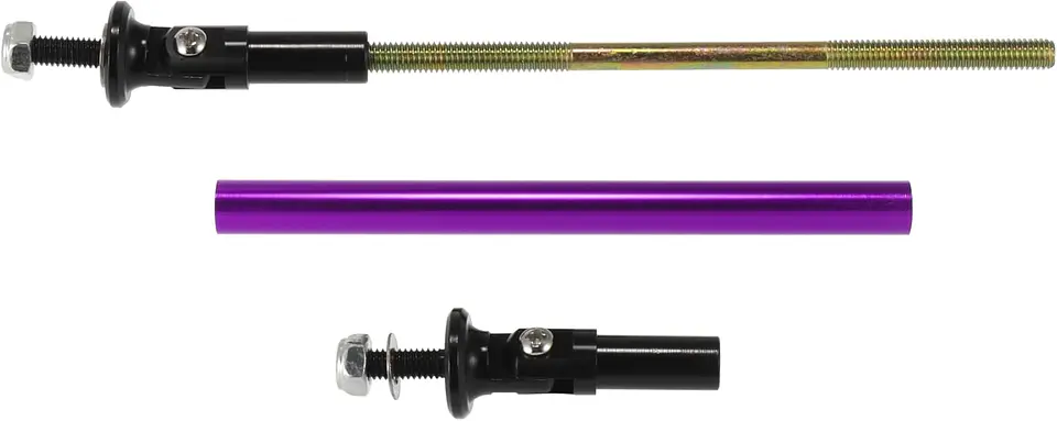X2 Barras soporte Lip Bumper del/tras aluminio 19cm - Morado 11