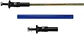 X2 Barras soporte Lip Bumper del/tras aluminio - Azul - thumbnail 2