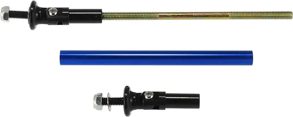 X2 Barras soporte Lip Bumper del/tras aluminio - Azul 2