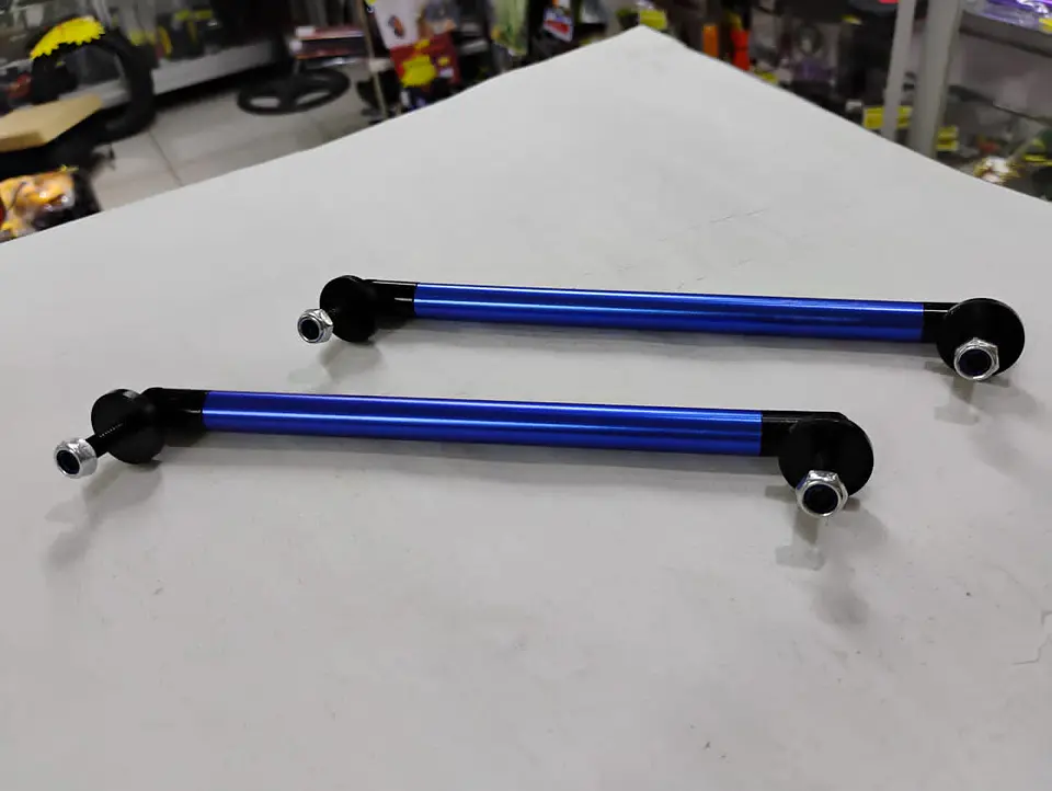 X2 Barras soporte Lip Bumper del/tras aluminio - Azul 7