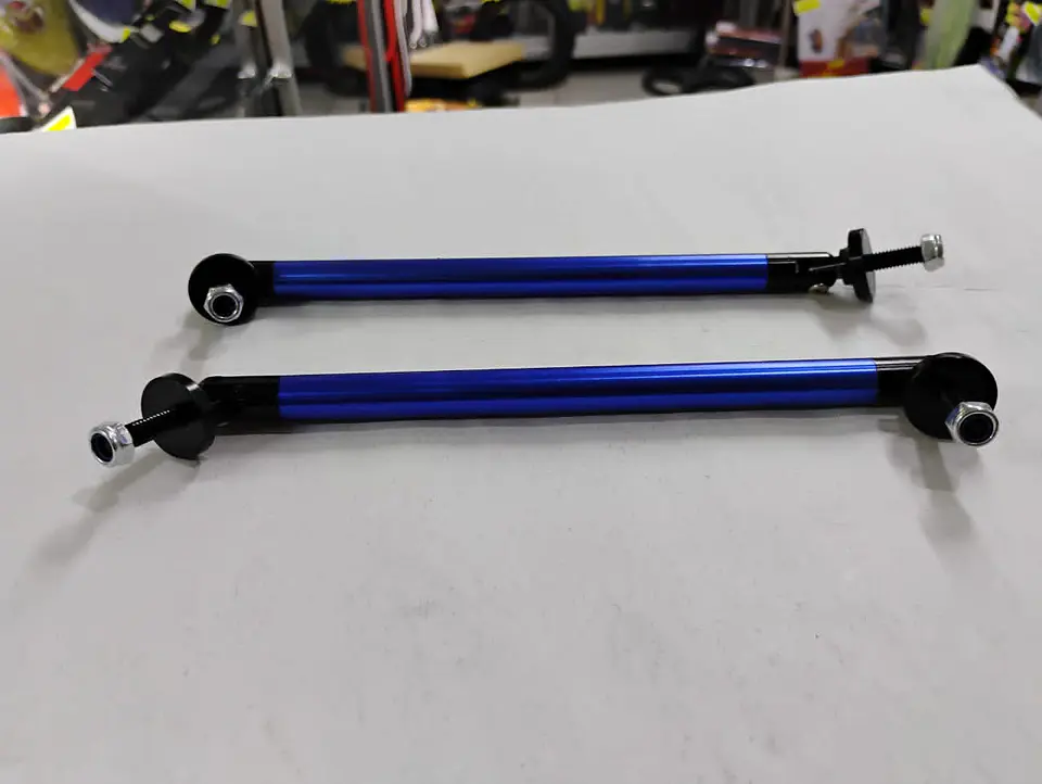 X2 Barras soporte Lip Bumper del/tras aluminio - Azul 10