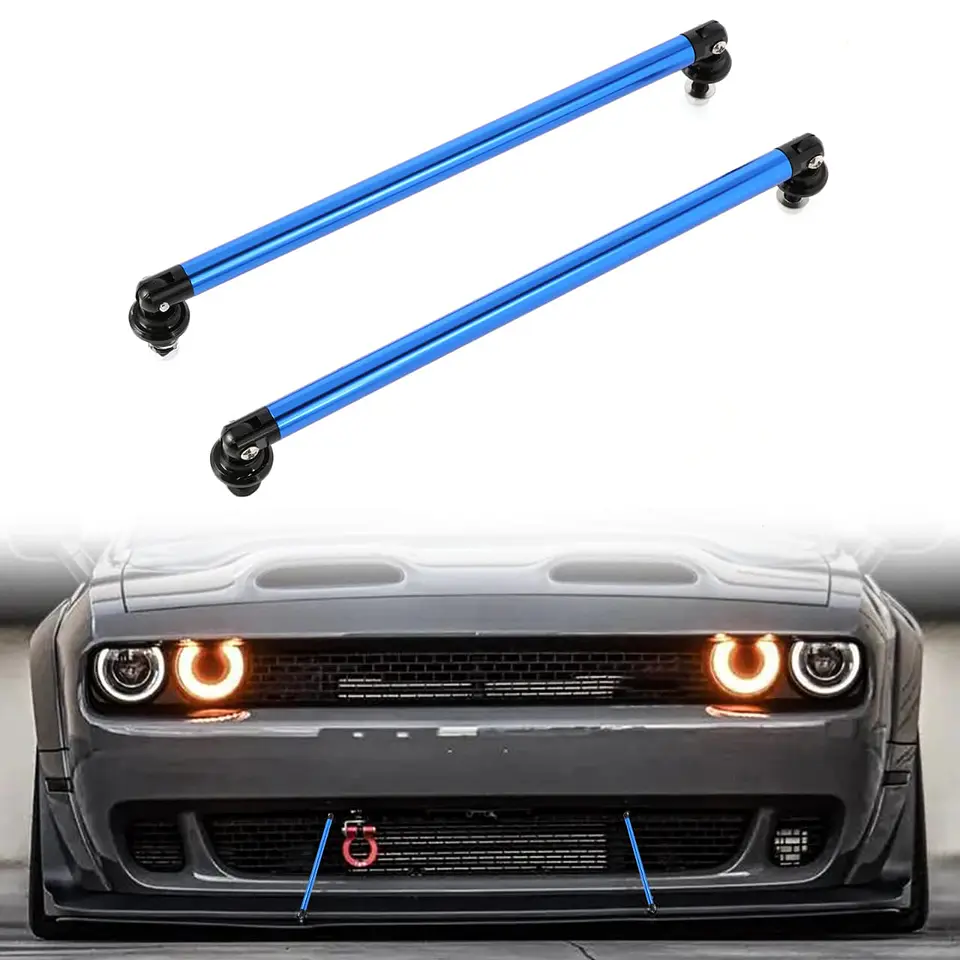X2 Barras soporte Lip Bumper del/tras aluminio - Azul 16