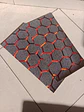 X2 pegatinas sticker adhesivos - hexágono en naranja texturizado - thumbnail 6