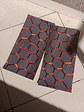 X2 pegatinas sticker adhesivos - hexágono en naranja texturizado - thumbnail 9