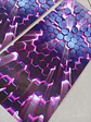 X2 pegatinas sticker adhesivos hexagonal fucsia con lila para pilares - thumbnail 2