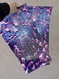 X2 pegatinas sticker adhesivos hexagonal fucsia con lila para pilares - thumbnail 3