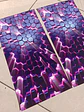 X2 pegatinas sticker adhesivos hexagonal fucsia con lila para pilares - thumbnail 4