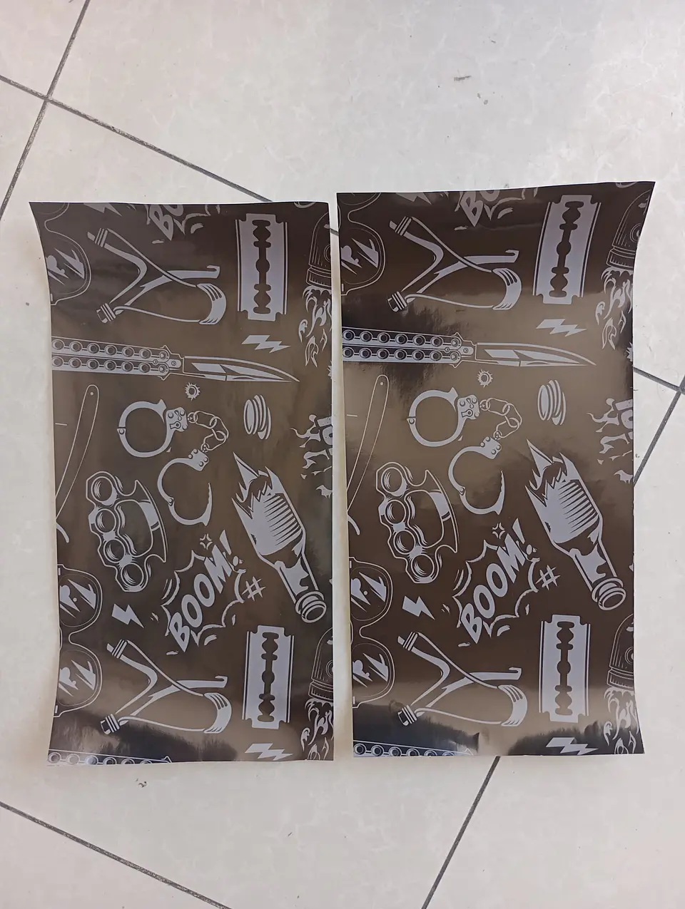 X2 pegatinas sticker adhesivos - estilo gánster para pilares 3