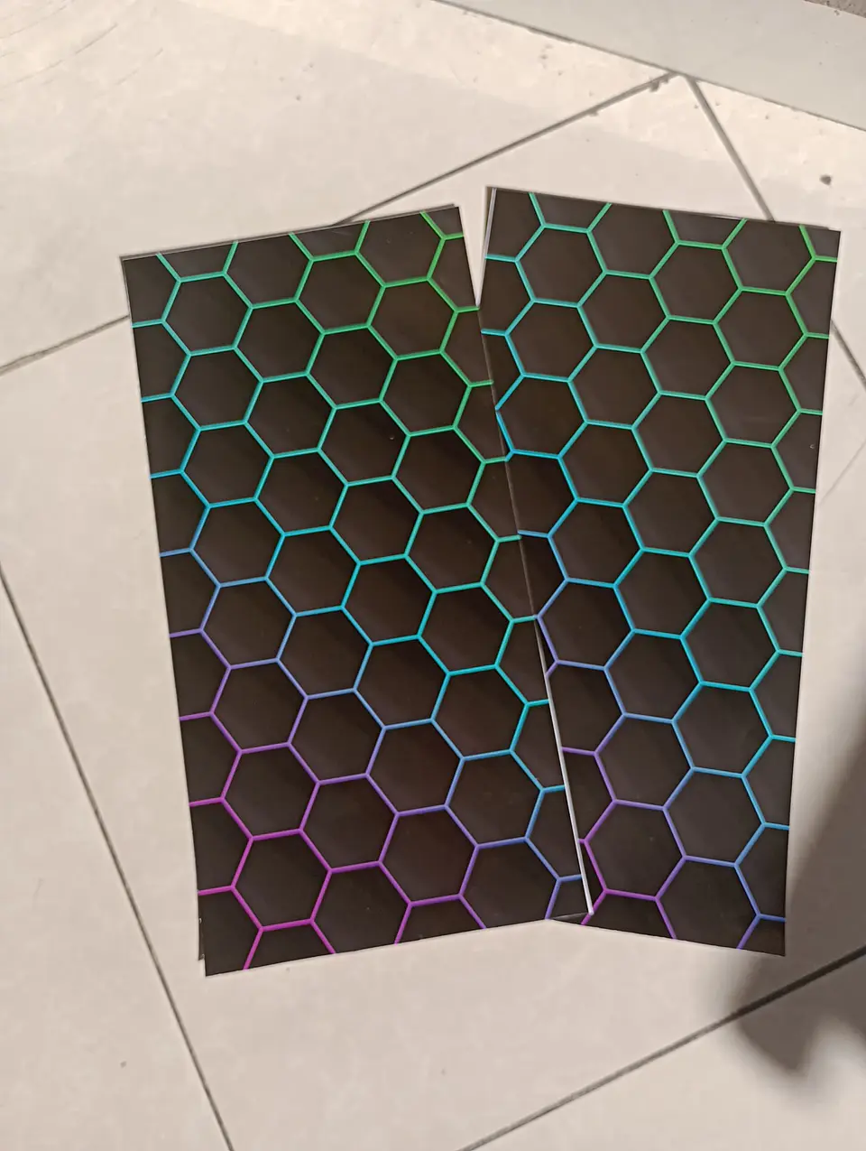X2 pegatinas sticker adhesivos - Hexagonal panal de abeja 3