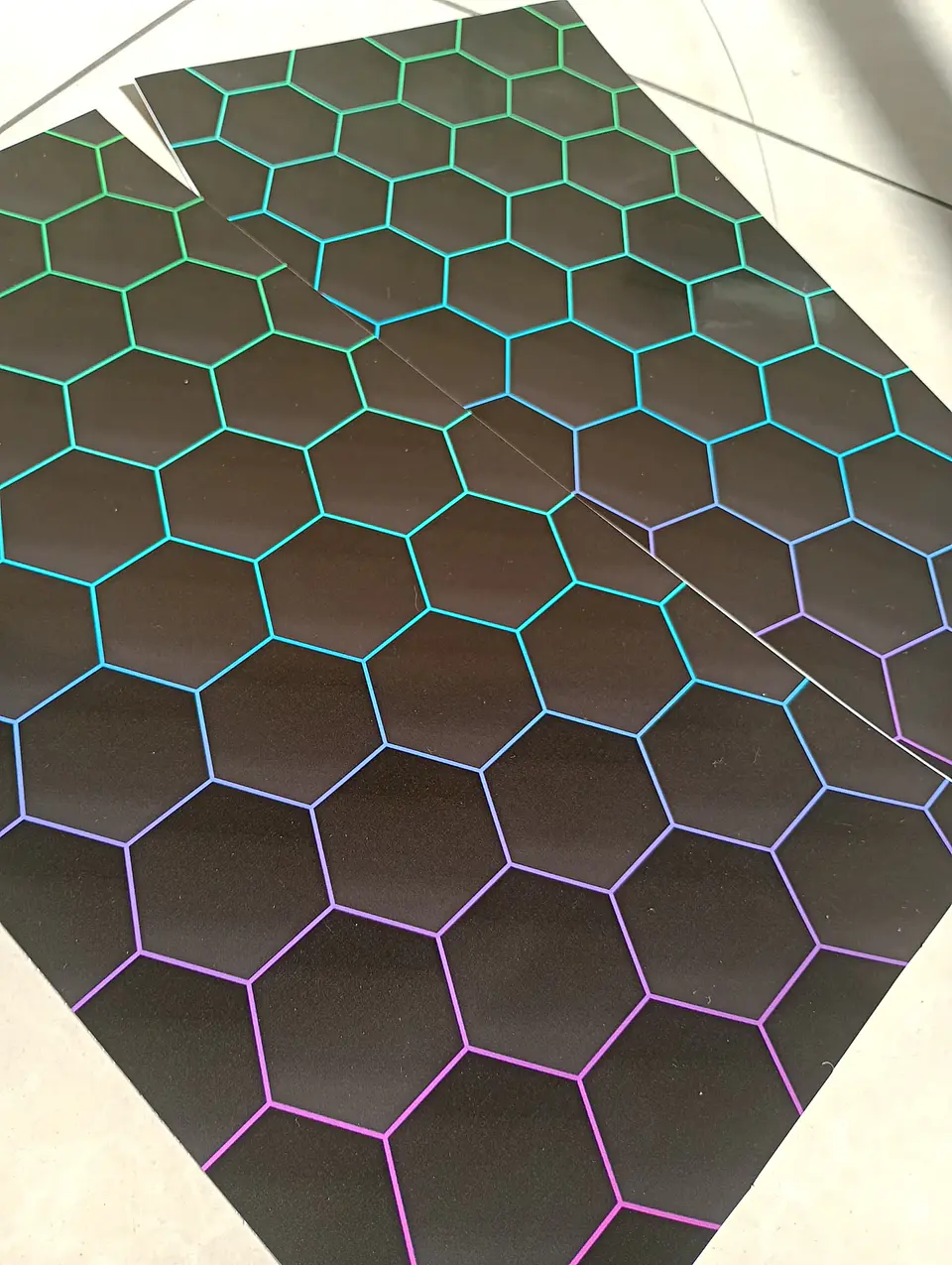 X2 pegatinas sticker adhesivos - Hexagonal panal de abeja 7