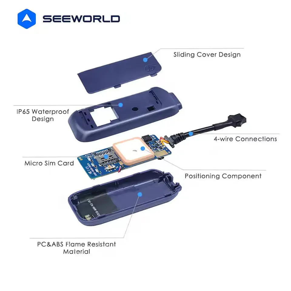 Mini GPS tracker R12L conexión 4G para autos motos camionetas y suv 3