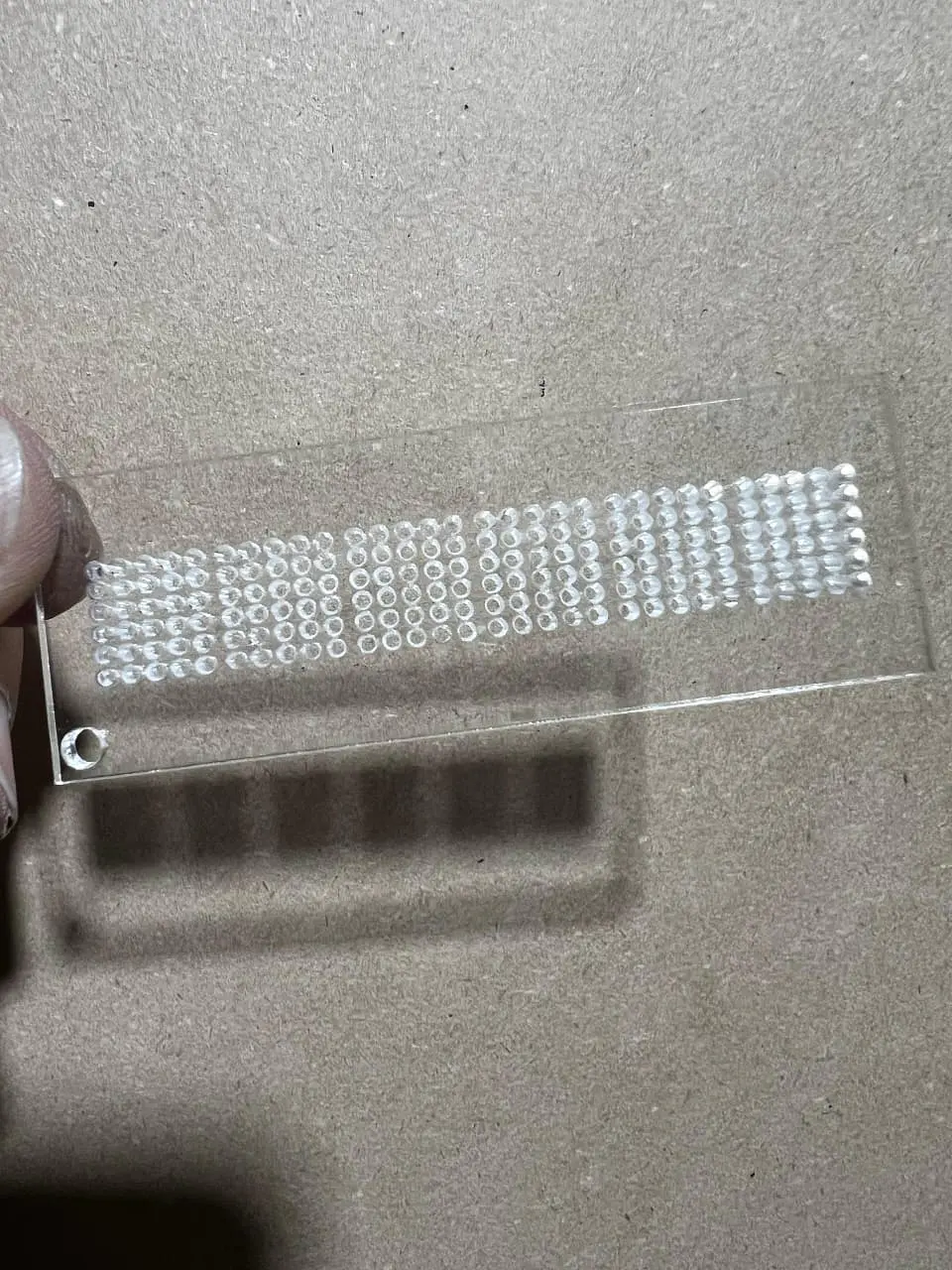 Plantillas Matriz Acrílicas transparentes Para Grabado de patentes en 8