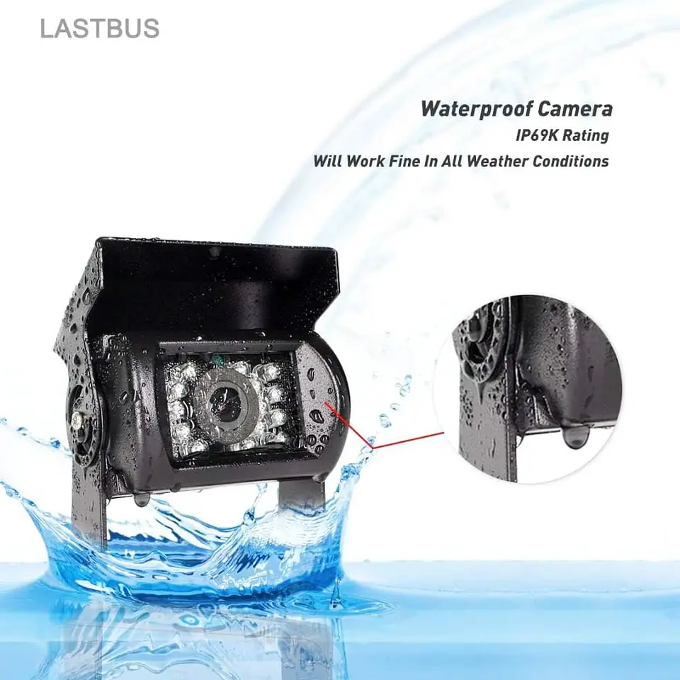 Camara de reversa para visión trasera o delantera para camiones o 13
