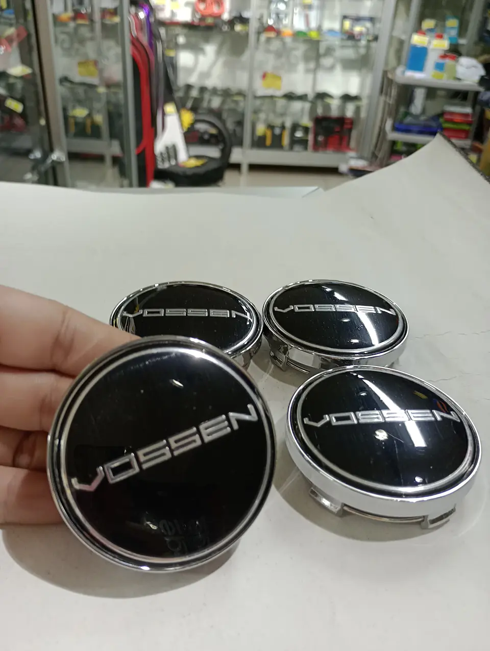 X4 Tapas centro llantas - Negro Plata 5
