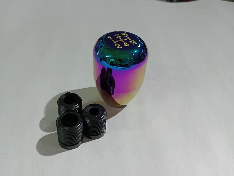 Pomo perilla - manilla palanca de cambios de aluminio tornasolado 5 5