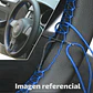 Forro volante cosido hilo Azul cuero liso - thumbnail 2