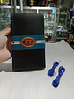Forro volante cosido hilo Azul cuero liso - thumbnail 10