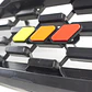 Emblema Insignia de rejilla tricolor de acrílico apernado decoración - thumbnail 9