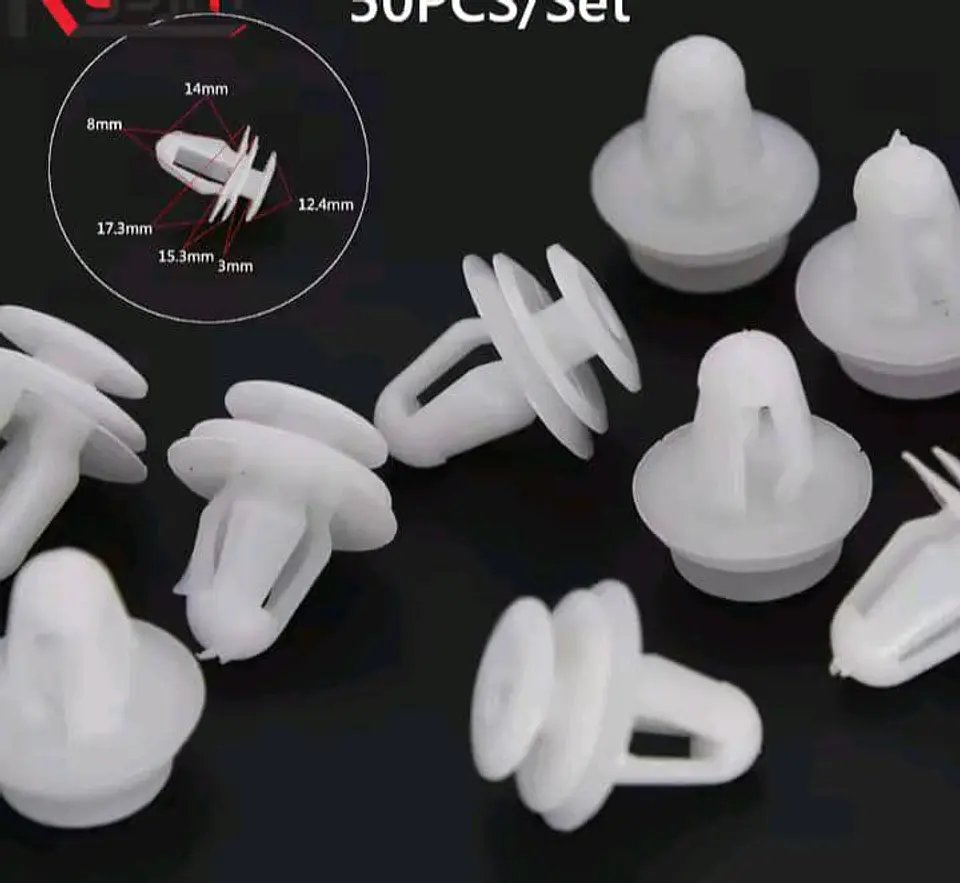 X10 unidades - Clip retenedor remache de sujeción de guardabarros 4