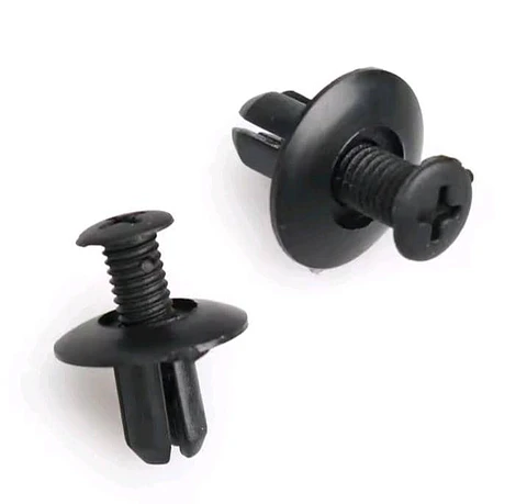 X10 unidades - Clip Remache de plástico con agujero de 8mm para