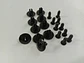 X10 unidades - Clip Remache de plástico con agujero de 8mm para - Miniatura 14