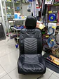 Fundas cubre asientos en ecocuero negro con tela gris son una - Miniatura 2