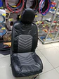 Fundas cubre asientos en ecocuero negro con tela gris son una - Miniatura 6