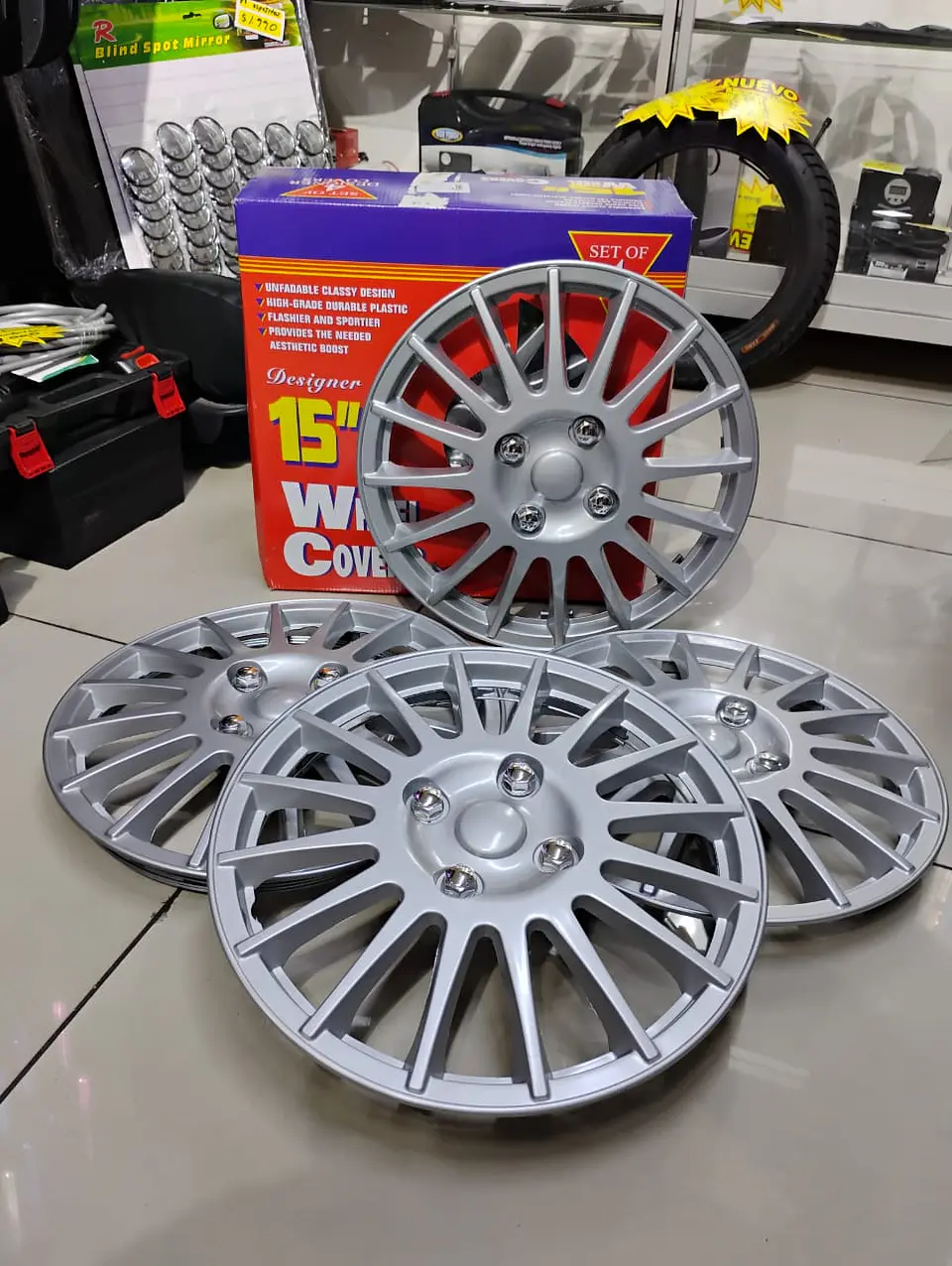 Set x4 Tapas de Ruedas / Copa Aro 15 11