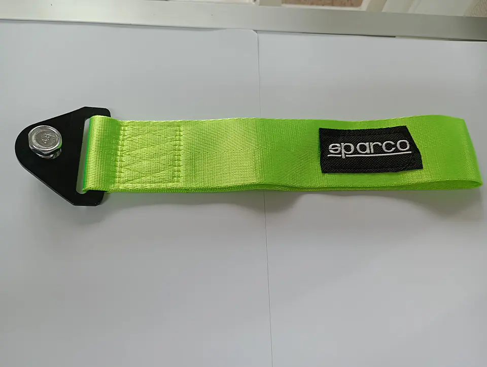 Cinta correa de remolque arrastre Sparco Verde Neon 5