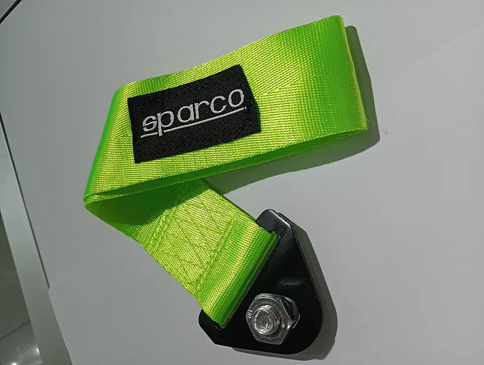 Cinta correa de remolque arrastre Sparco Verde Neon 6